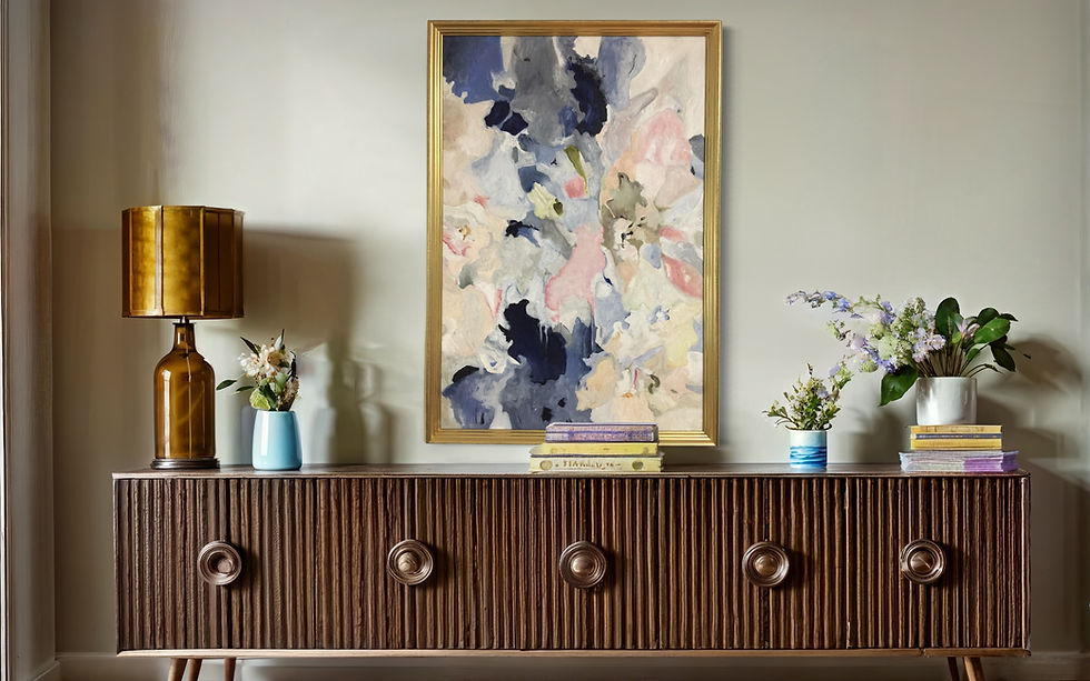 Thumbnail: "Seasons- Summer" Large Canvas Abstract Painting Original Modern Wall Art