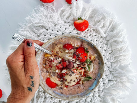 ERDBEER-BANANEN SMOOTHIE OATS - glutenfrei & zuckerfrei