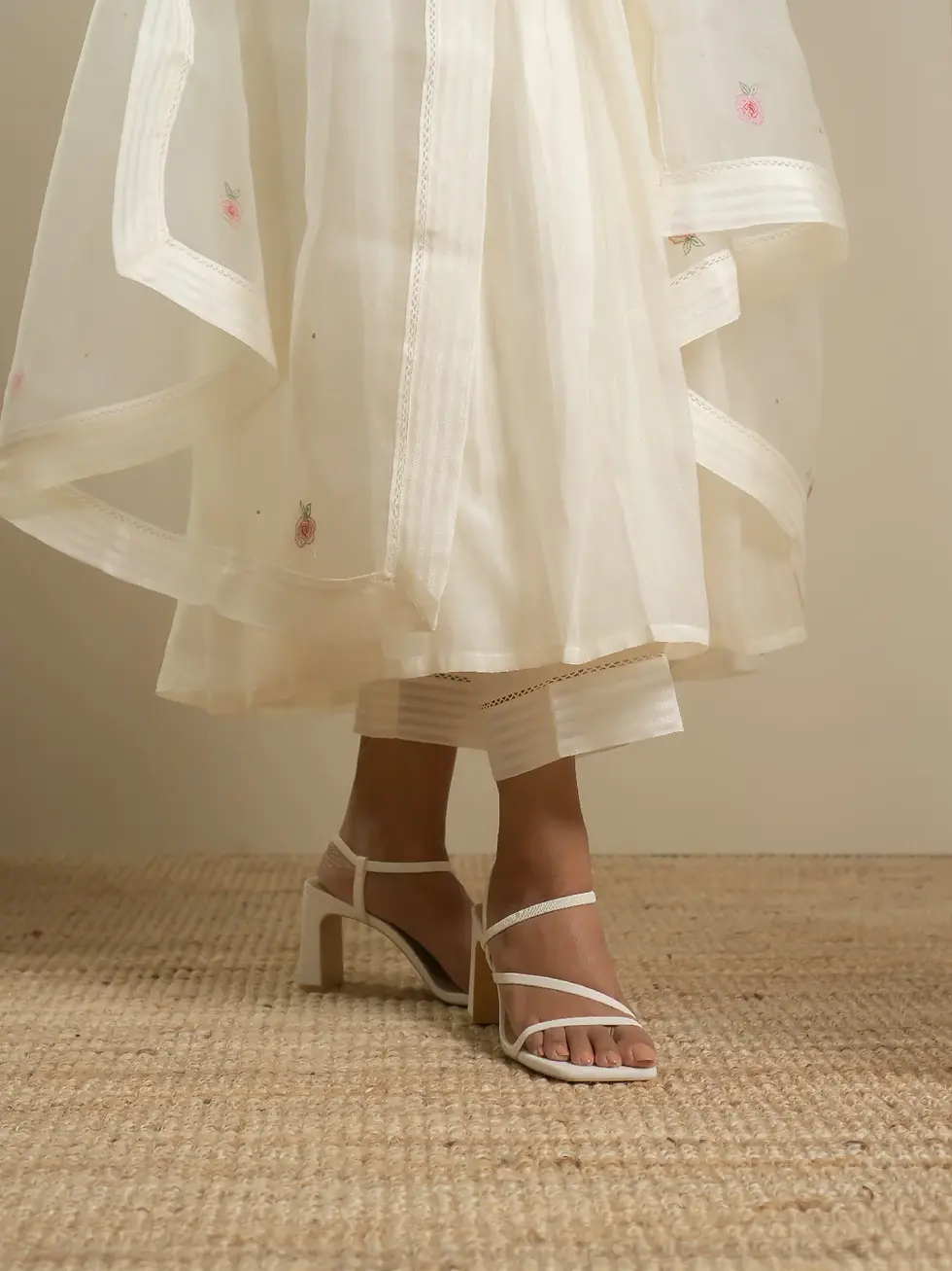 Thumbnail: White Rose Kurta Set