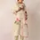 Thumbnail: Bahaar Ivory Grid Floral Kurta Set