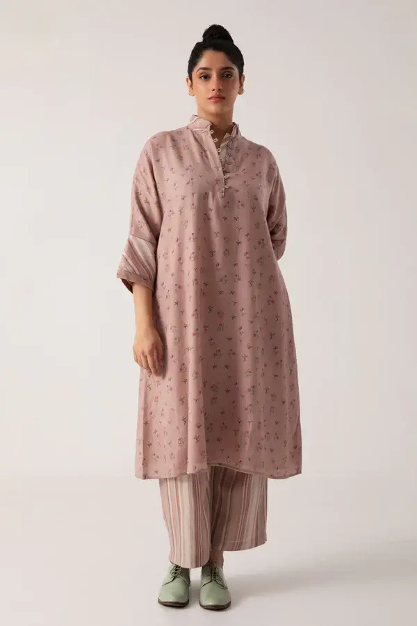 Suzy Kaftan Dress - Dusty Pink