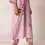 Thumbnail: Bahaar Lilac Grid Floral Kurta Set