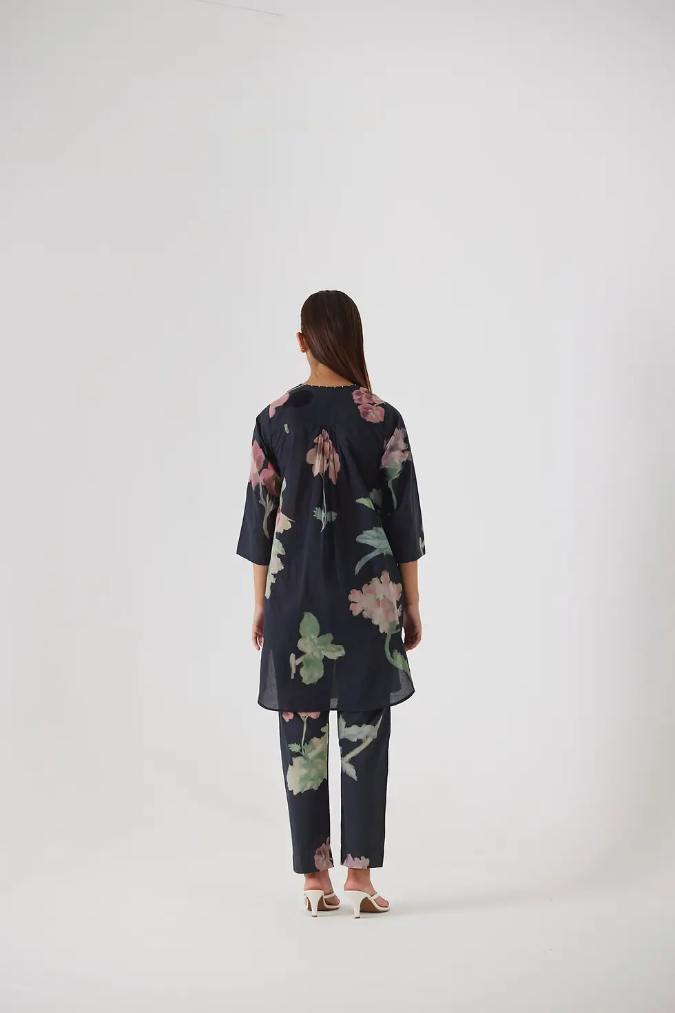 Thumbnail: Juliet Black Cotton Kurta Set