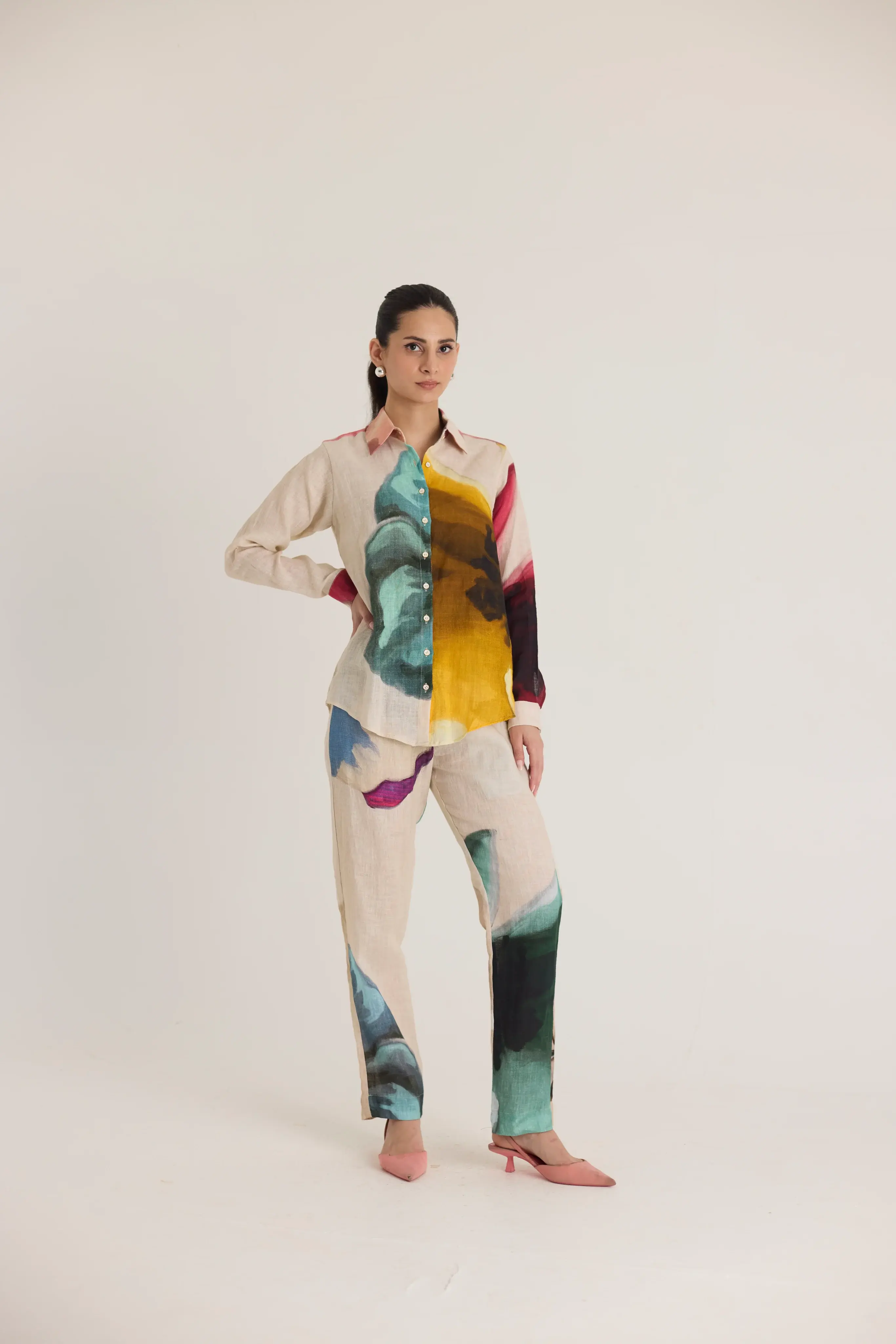 Lila Linen Co-ord Set