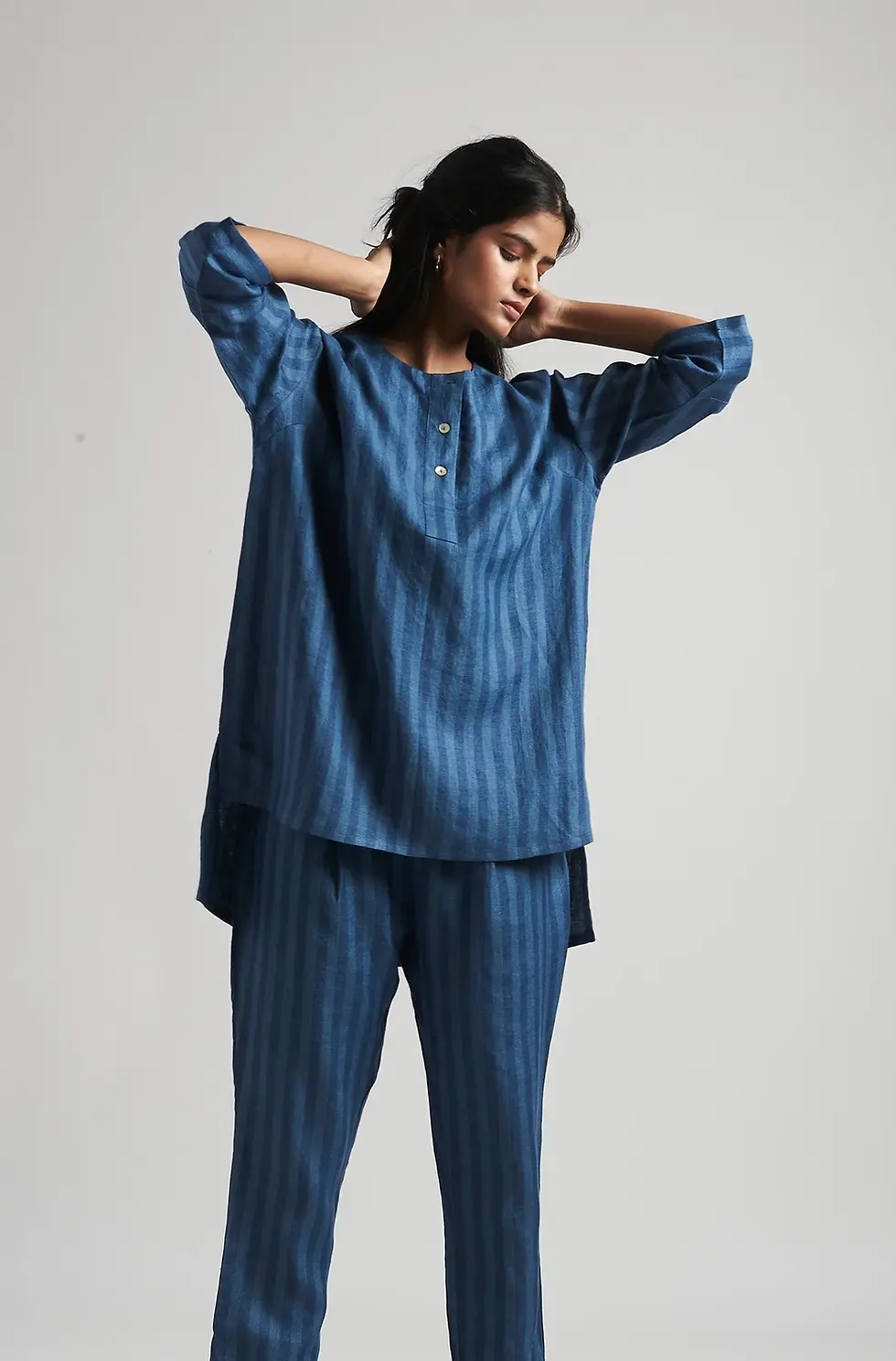 Thumbnail: Malhar Linen Short Kurta Set