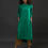 Thumbnail: Back Gather Mulberry Silk 3 pc kurta set - Emerald