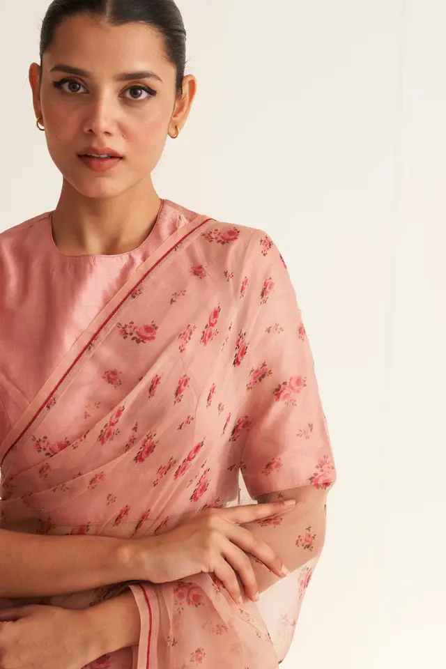 Thumbnail: Gul Old Rose Saree
