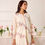 Thumbnail: Gulbel Milky White Hand Block Printed Mulmul Short Kurta Set