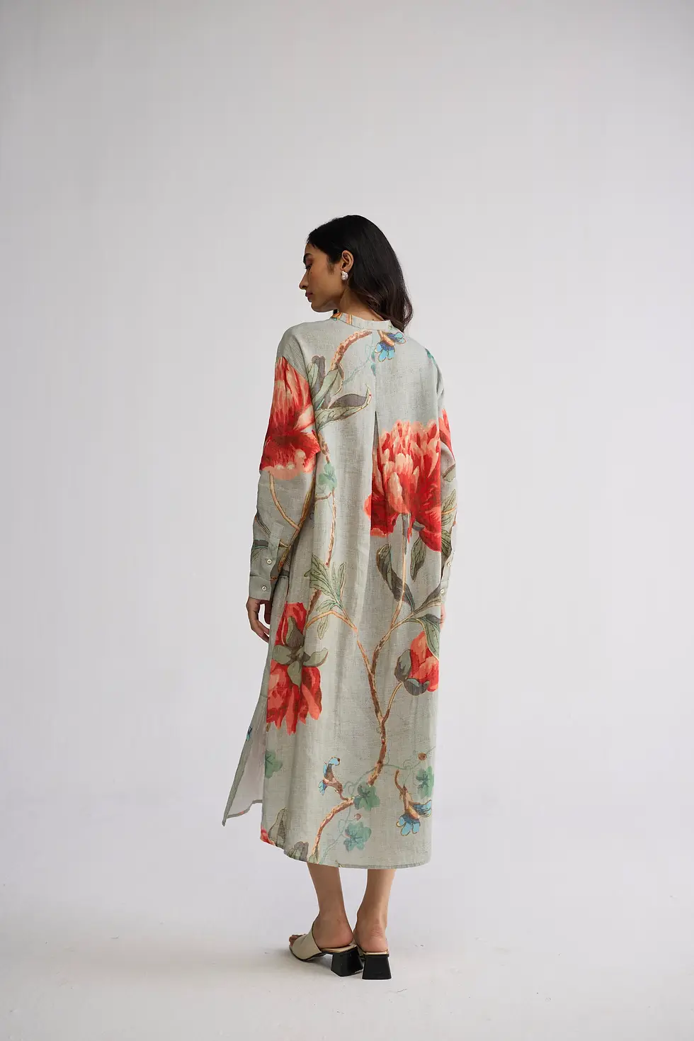 Thumbnail: Cabbage Rose Shirt Dress