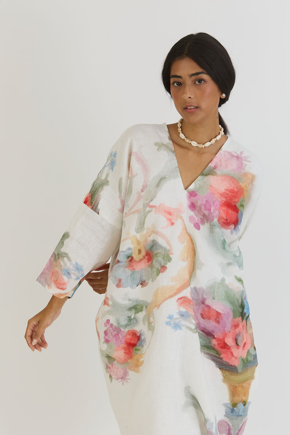 Thumbnail: Morello Linen Kaftan Set