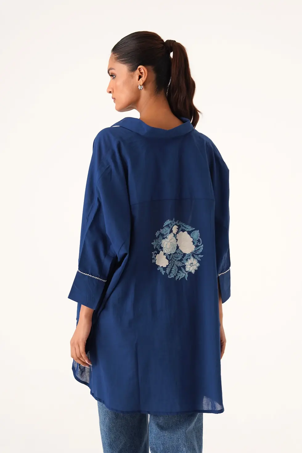 Thumbnail: Neel Indigo  Kaftan Shirt
