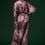 Thumbnail: Deep onion pink Lantania mulberry silk Draped dress
