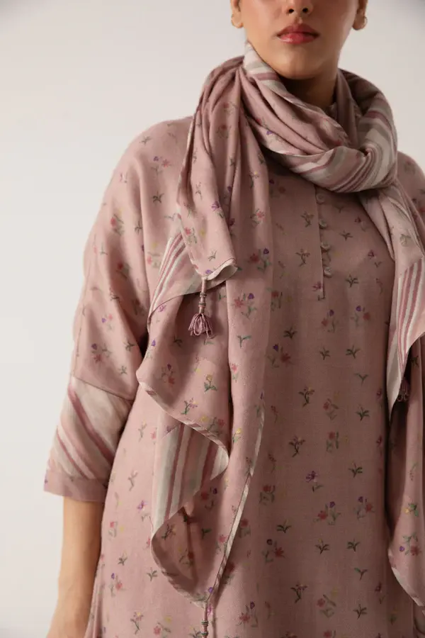 Thumbnail: Suzy Kaftan Dress - Dusty Pink