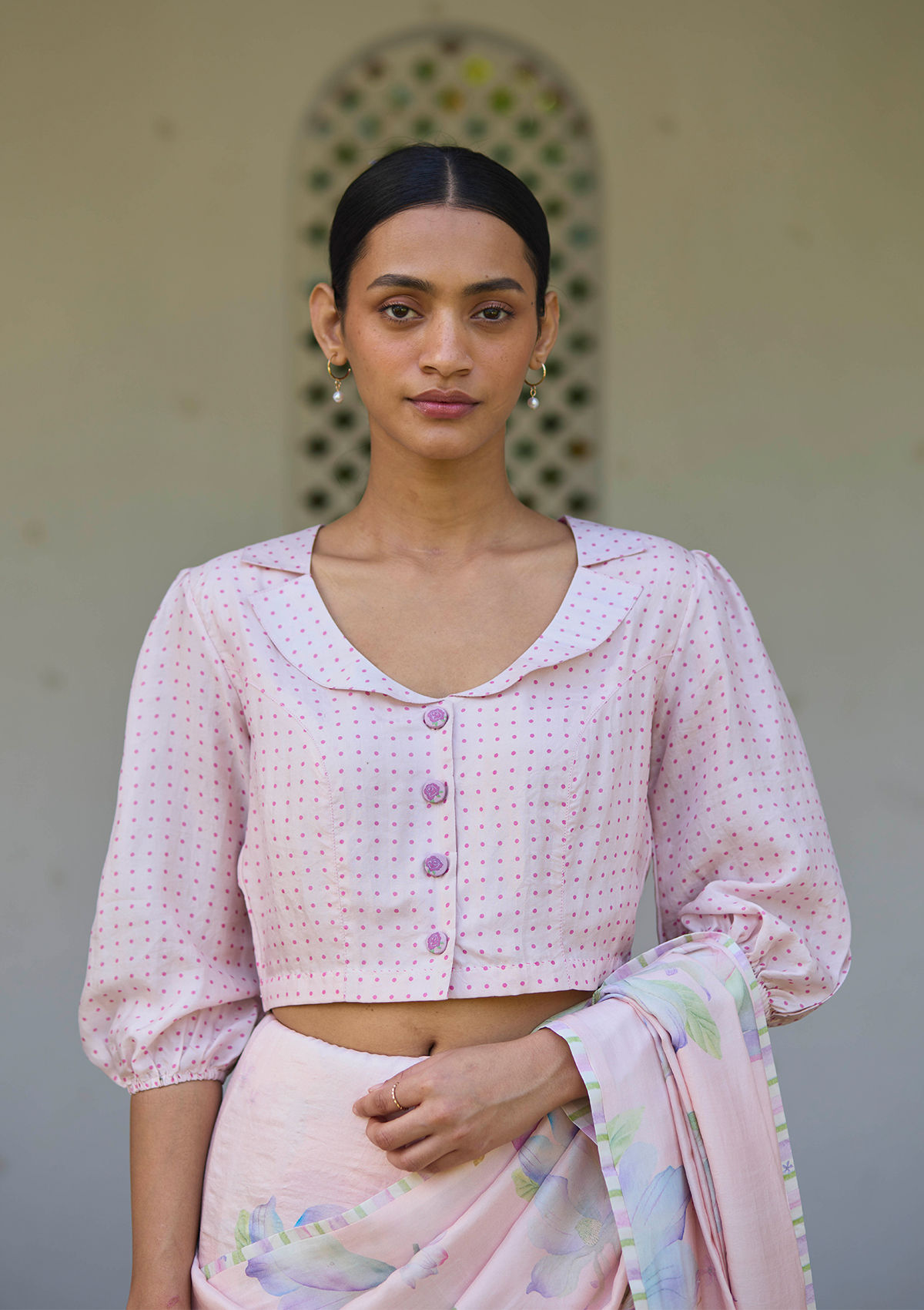 Dew Drops Blouse - Pink