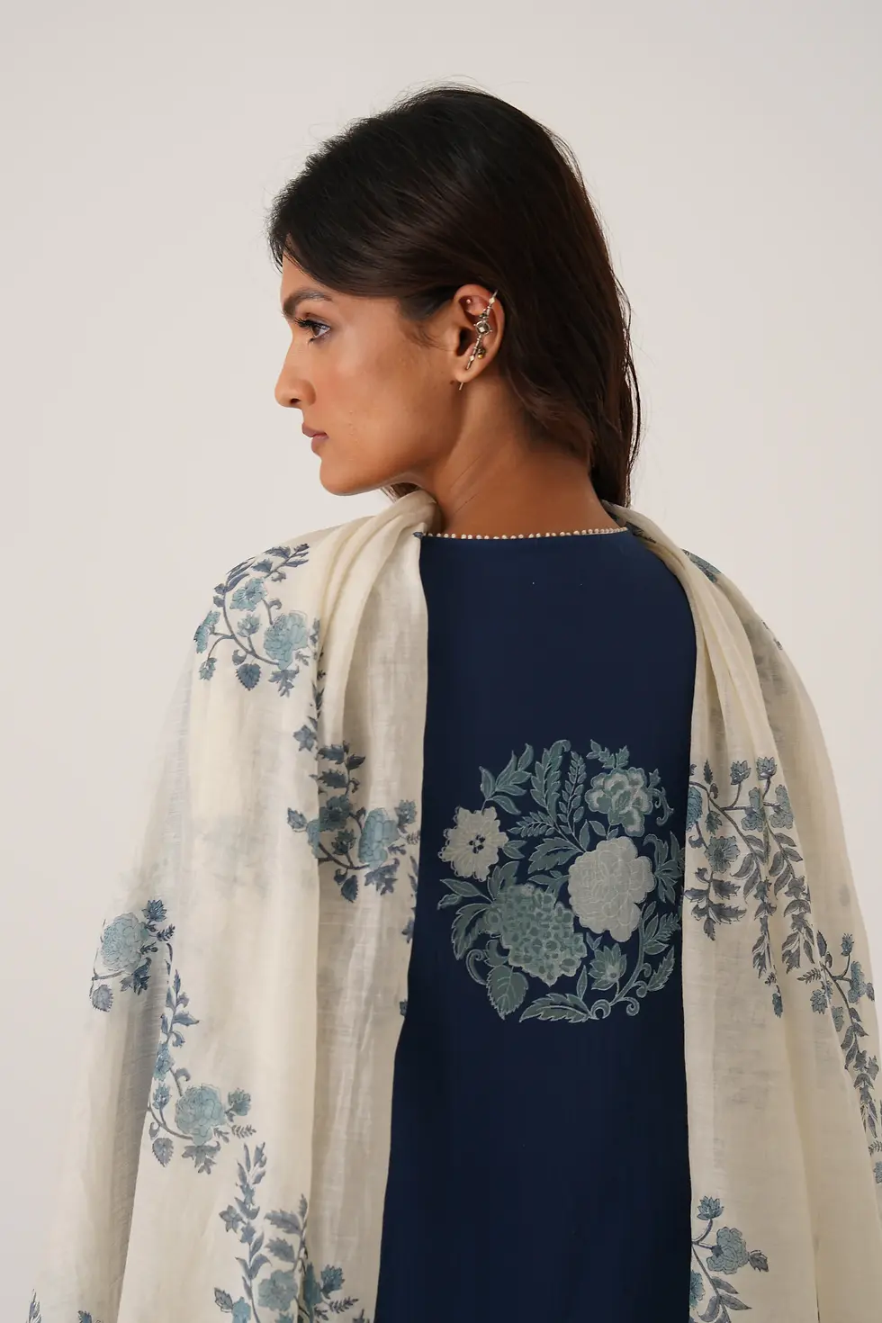 Thumbnail: Neel Indigo Short Kurta Set