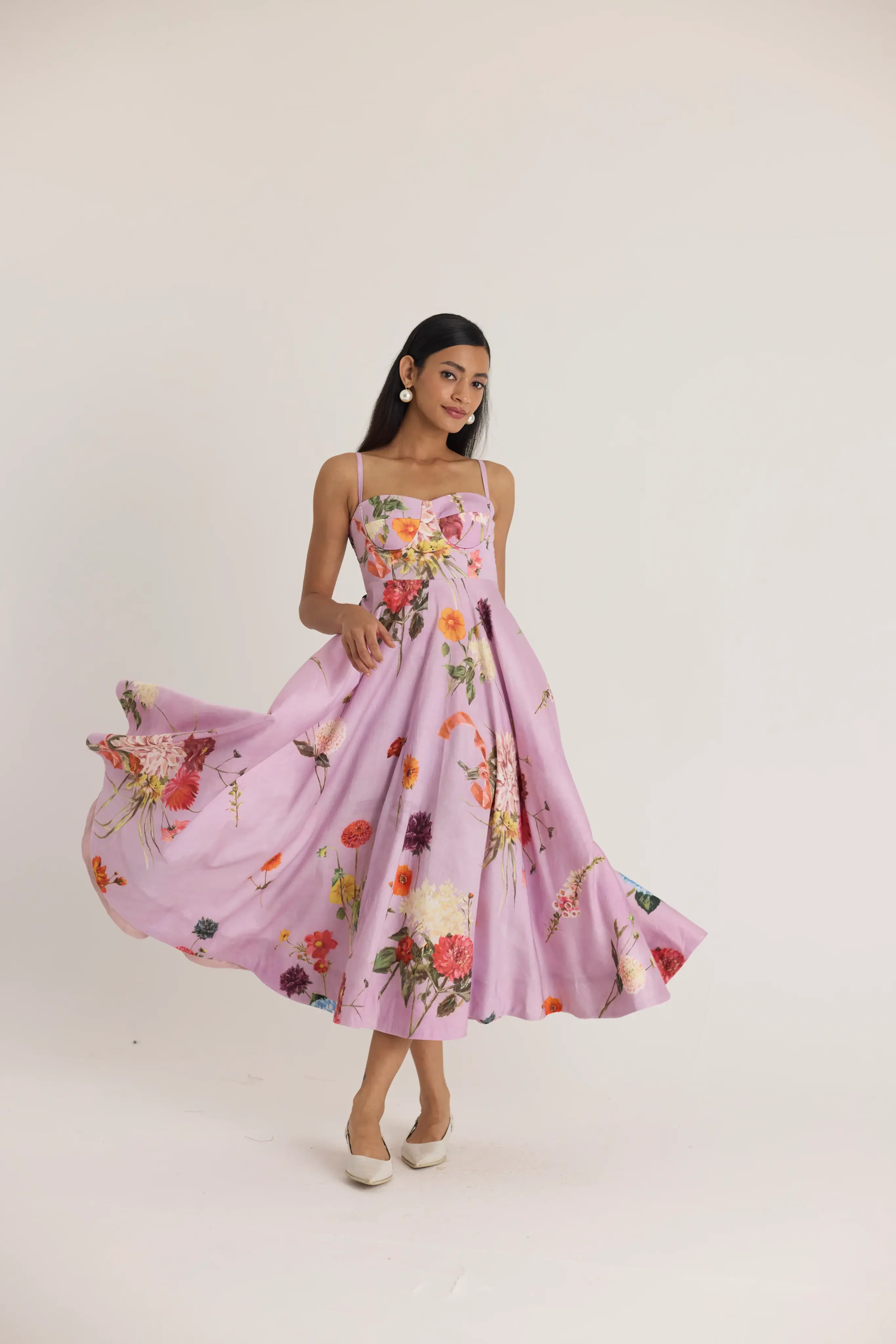 Giggle Berry Flared Bralette Dress