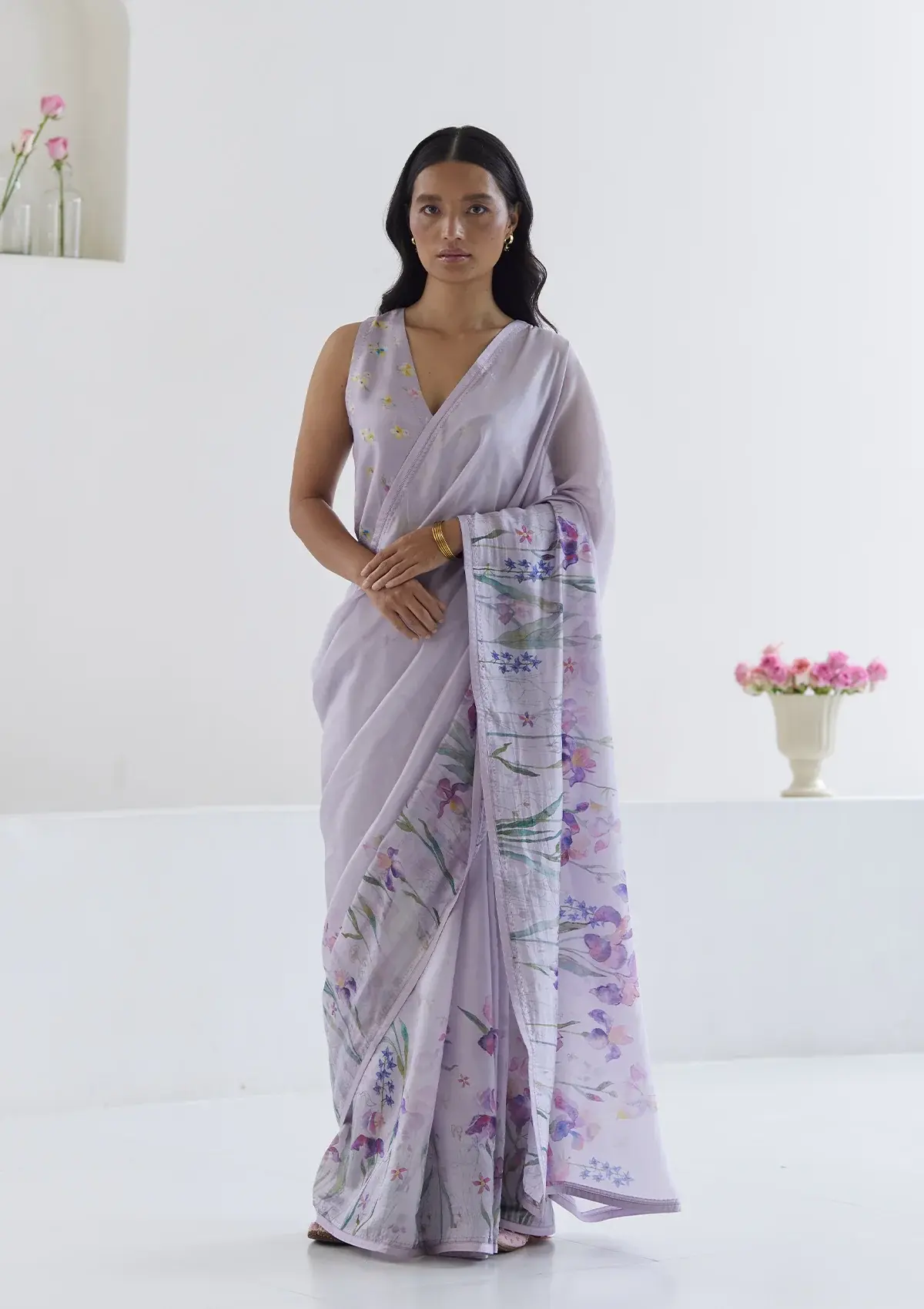 Cherished Times Mauve Saree