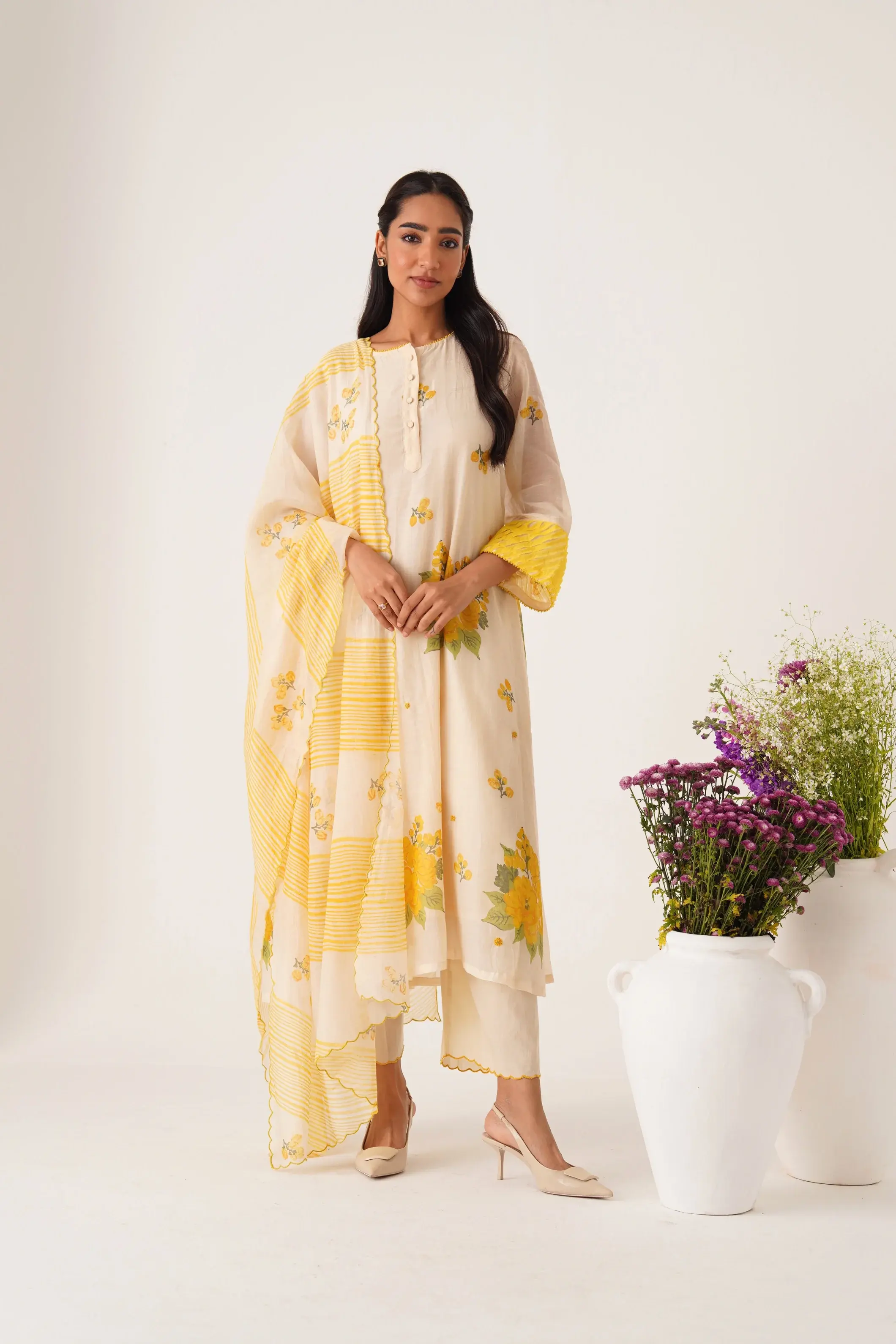 Phalgun Yellow Kurta Set