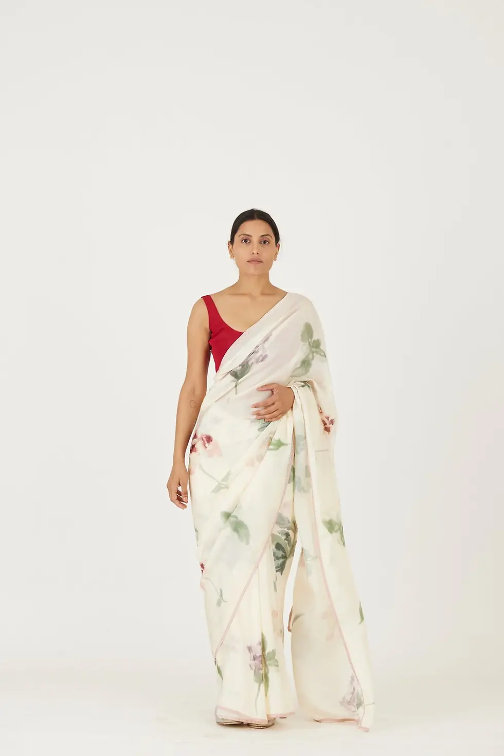 Thumbnail: Juliet White Saree