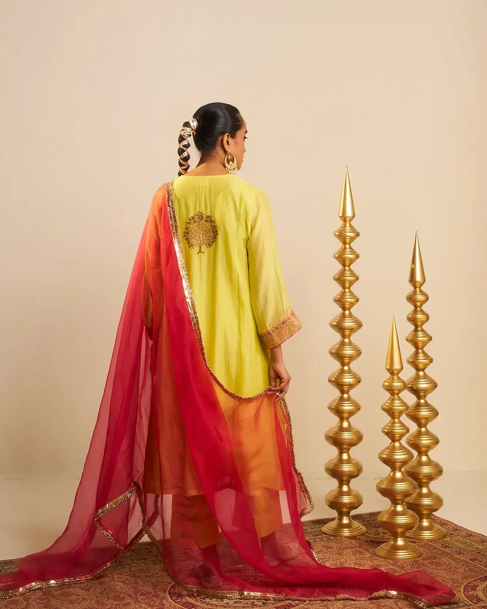 Thumbnail: Ibaadat Lemon Yellow Kurta Set