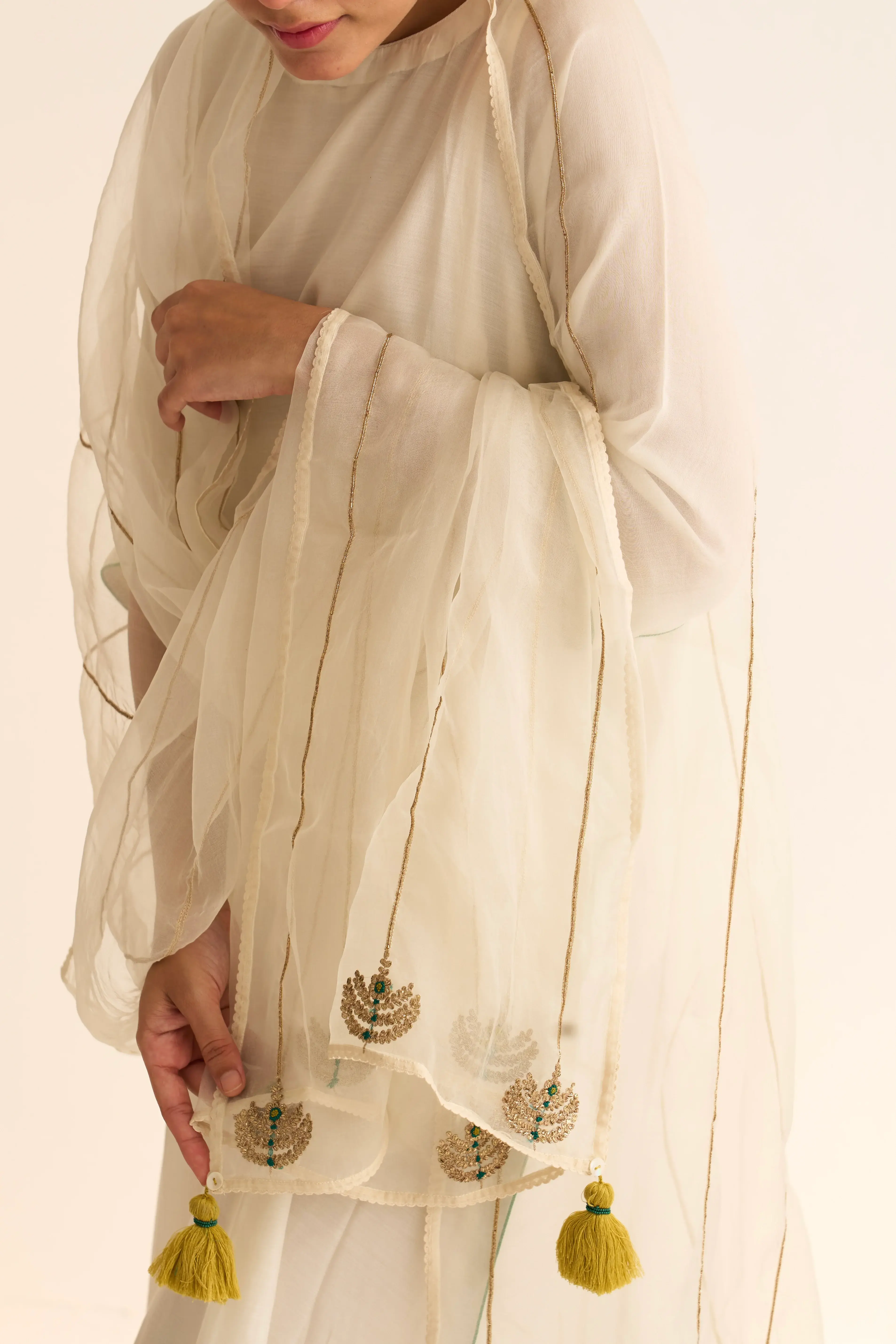 Jhoomar Ivory Dupatta