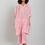 Thumbnail: Striped Kaftan Co-ord Set- Baby Pink