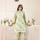 Thumbnail: Gulbel Sea Green Hand Block Printed Mulmul Short Kurta Set