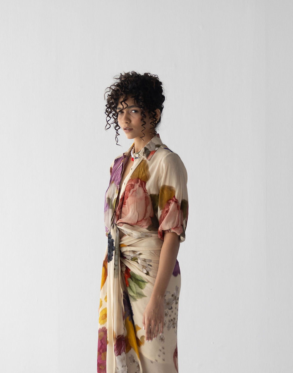 Thumbnail: Cherimoya Tie Up Top & Skirt Set