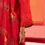 Thumbnail: Siyah Red Hand Block Printed Chanderi Pintuck Kurta Set