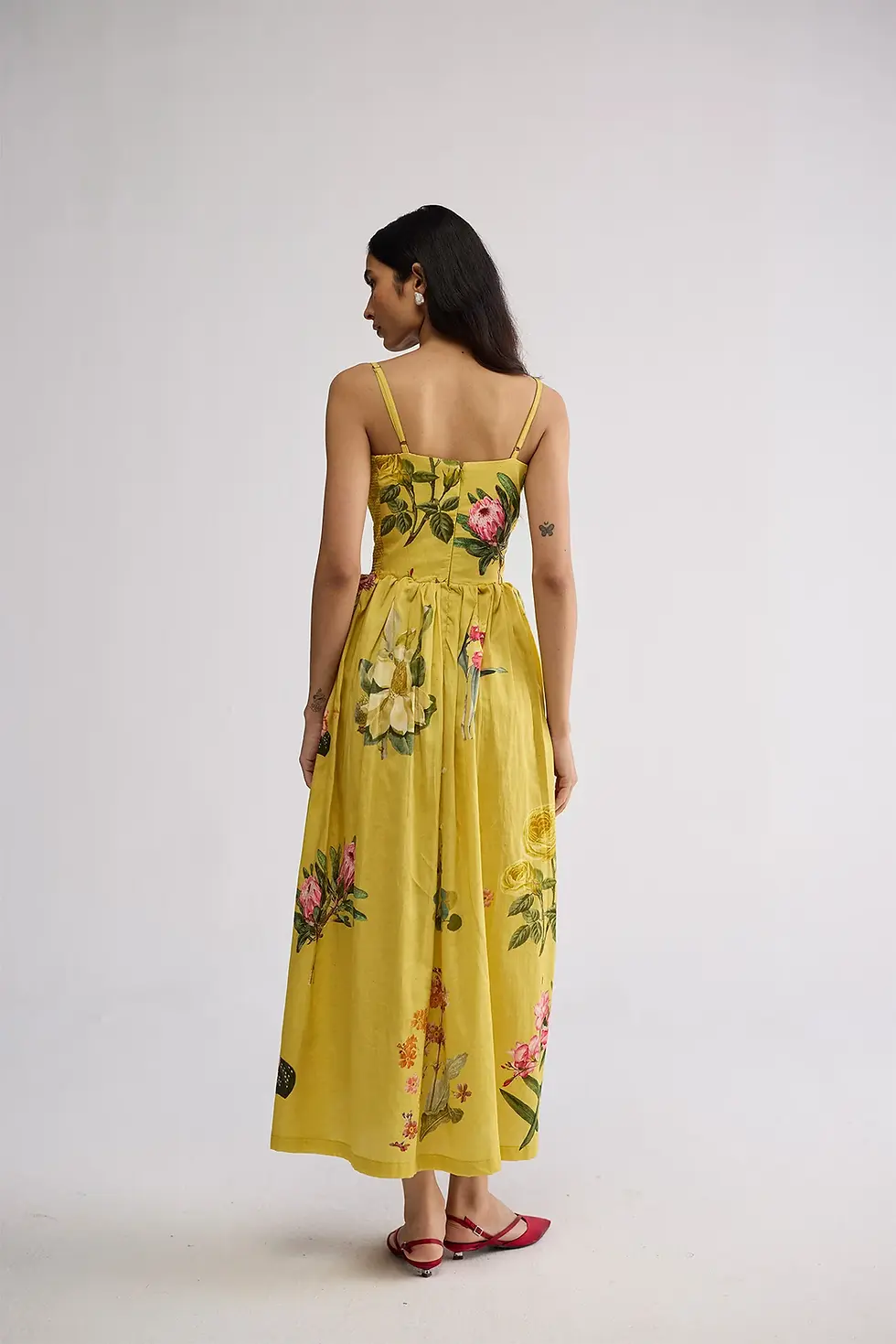 Thumbnail: Romy Side Smocking Bralette Dress