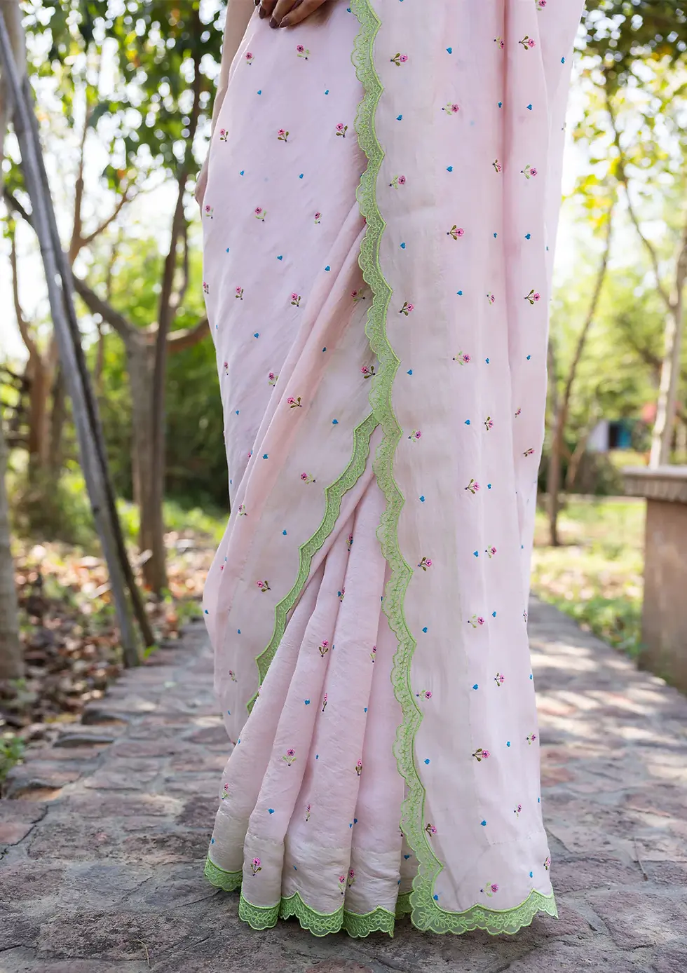 Thumbnail: Love Note Pink Saree