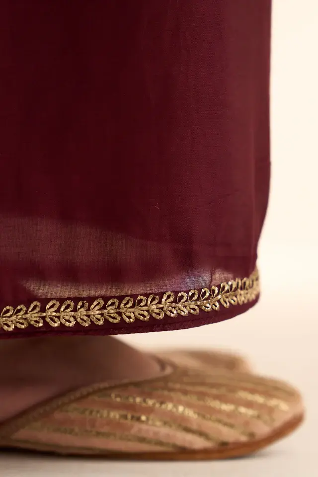 Thumbnail: Kavish Deep Wine Kurta Set