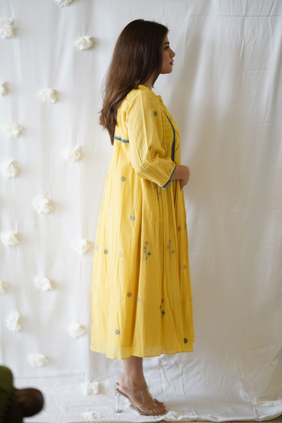 Thumbnail: Ochre Flower Box Dress/Kurta