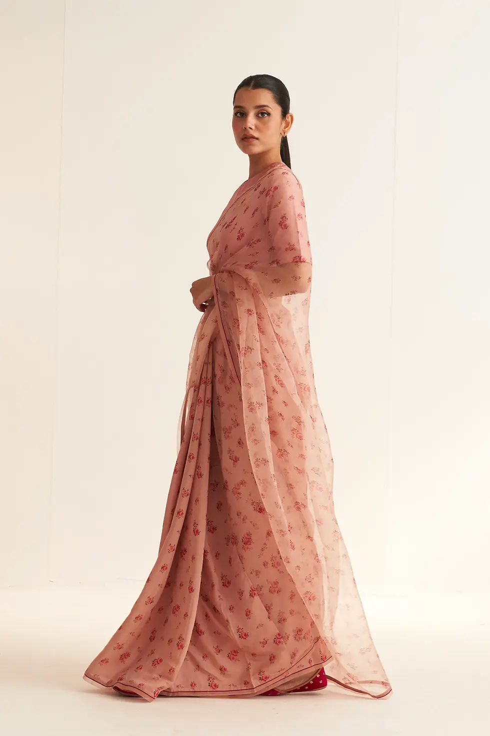 Thumbnail: Gul Old Rose Saree