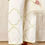 Thumbnail: Gul Jaal Ivory-Pink Hand Block Printed Mulmul Short Kurta Set