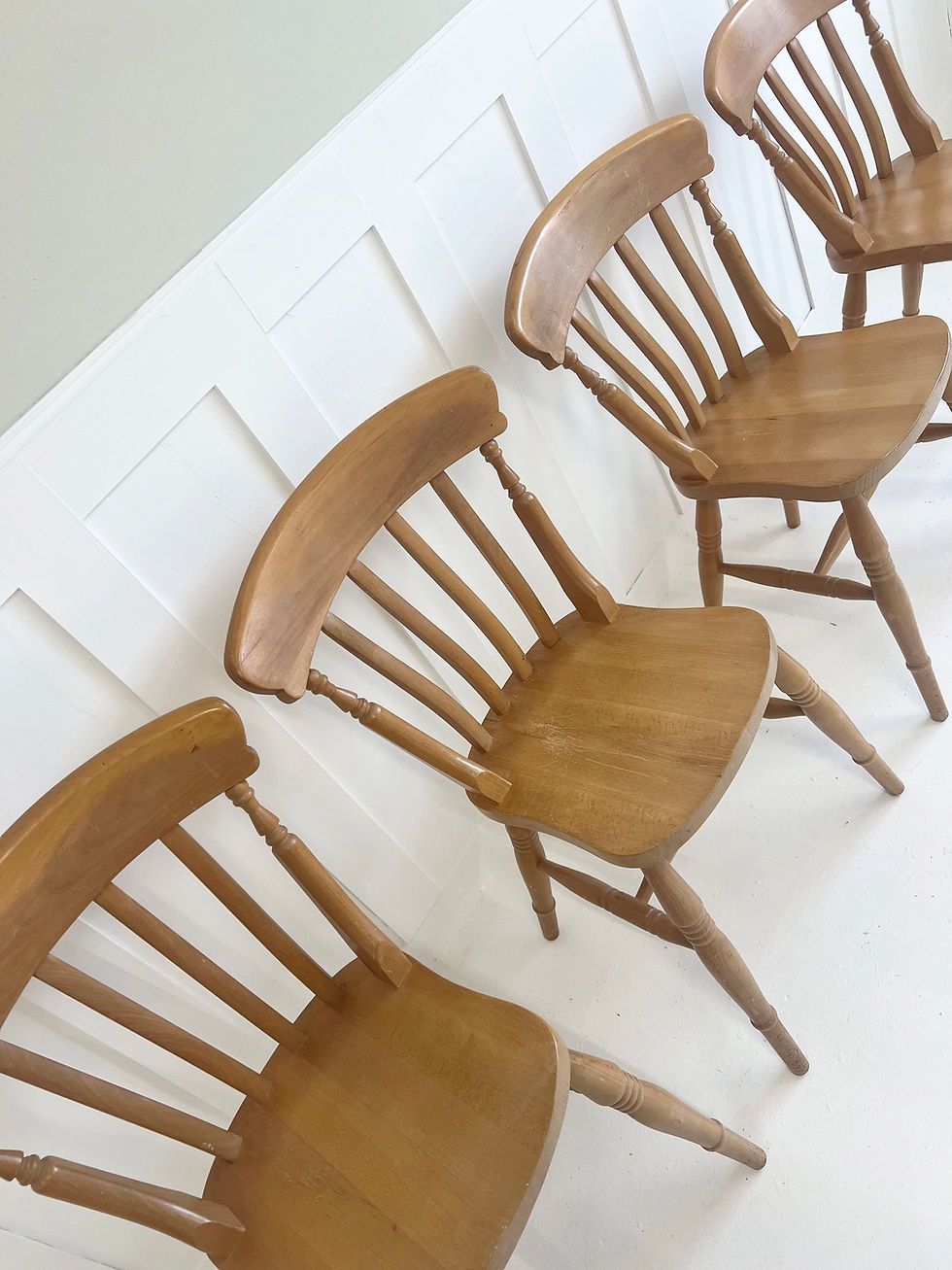Thumbnail: Farmhouse Slat Back Chairs