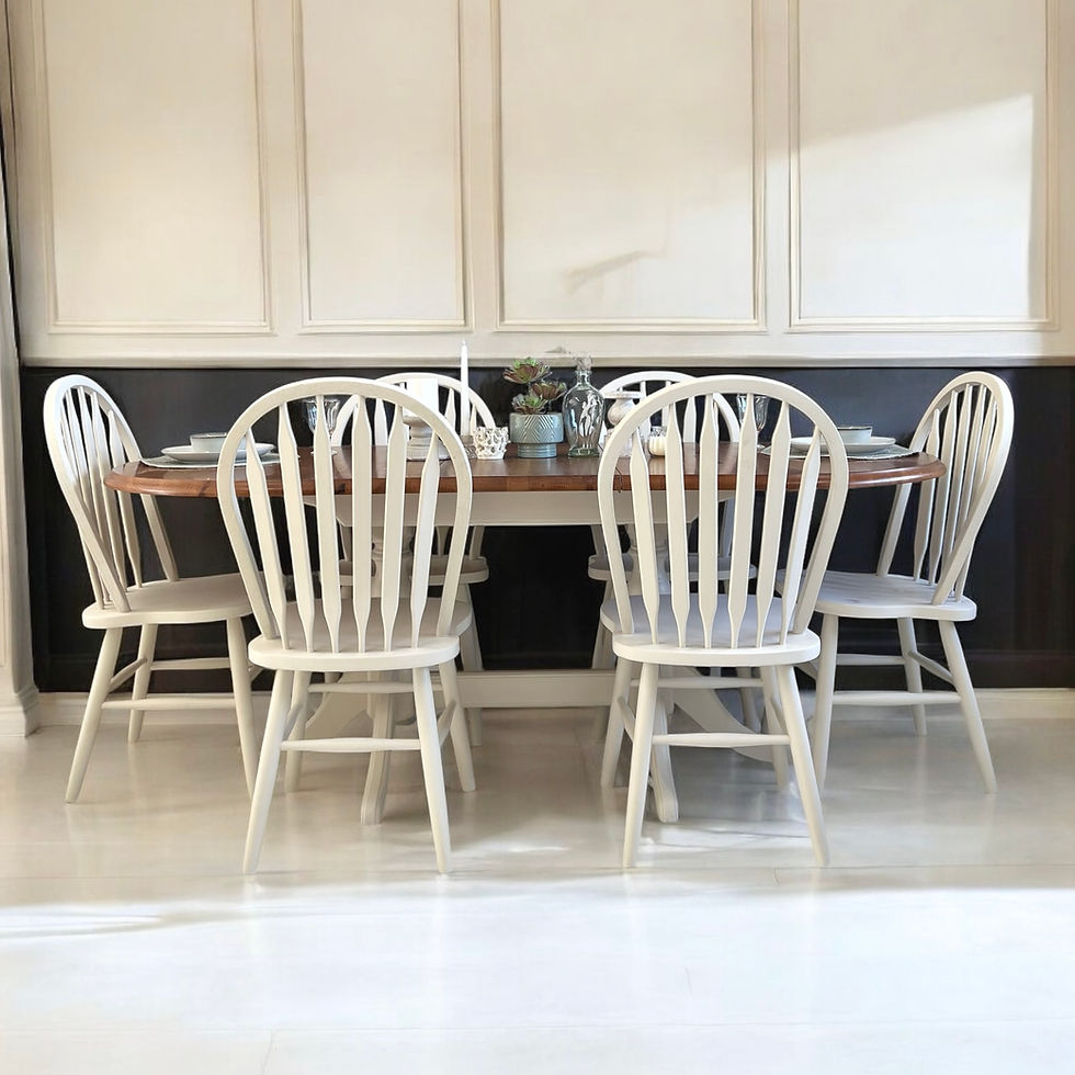 Thumbnail: Slimline 6.5ft / Extending Pine Dining Table