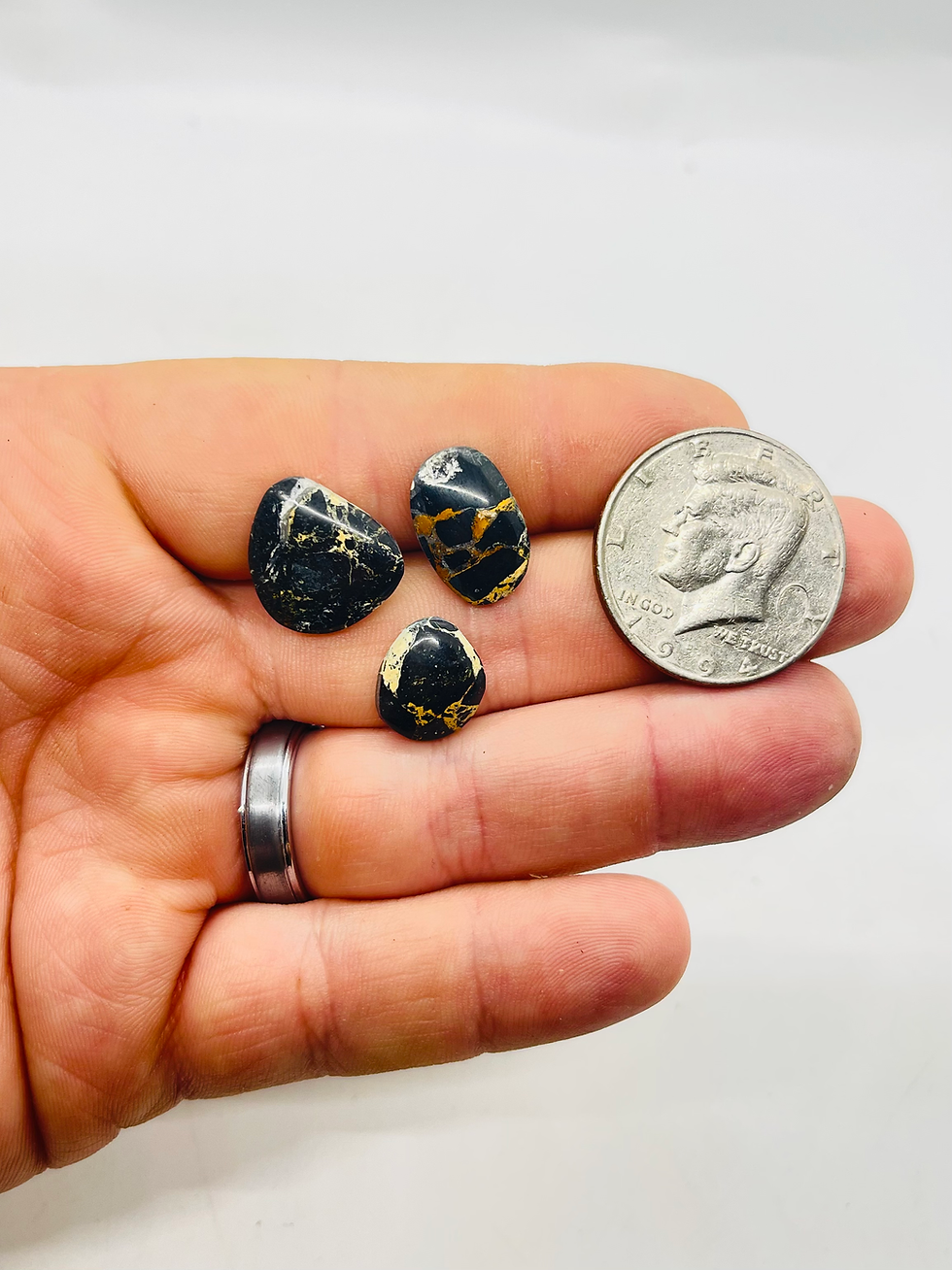 Iron Buffalo (White Buffalo) Turquoise Cab