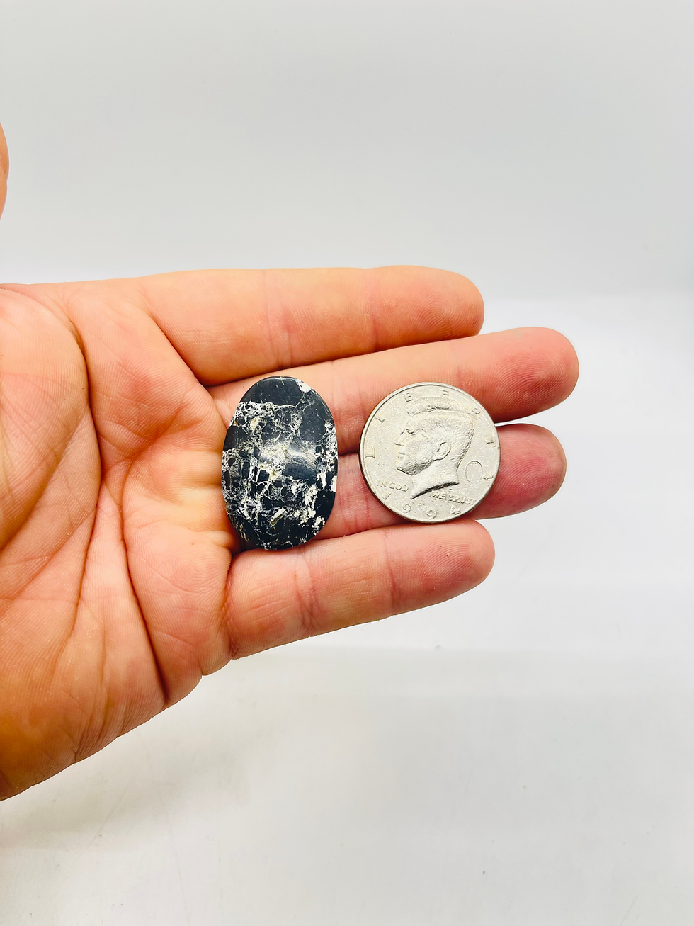 Iron Buffalo Turquoise (White Buffalo) Cab