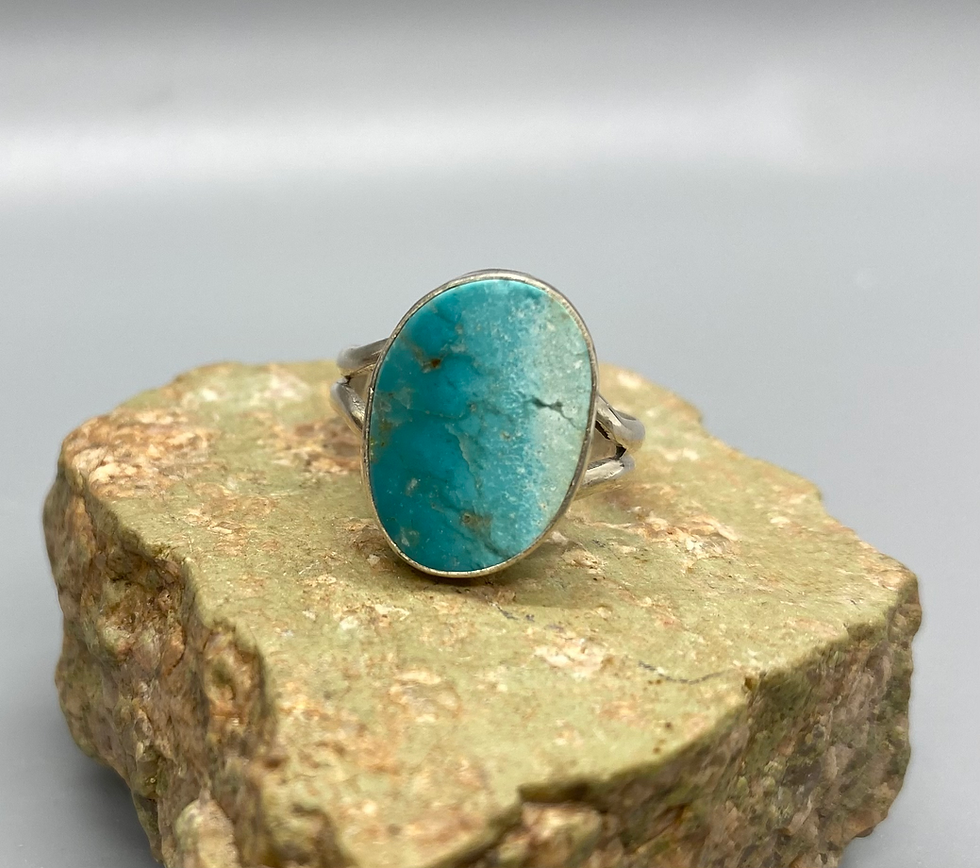 Adjustable Turquoise Sterling Silver Ring
