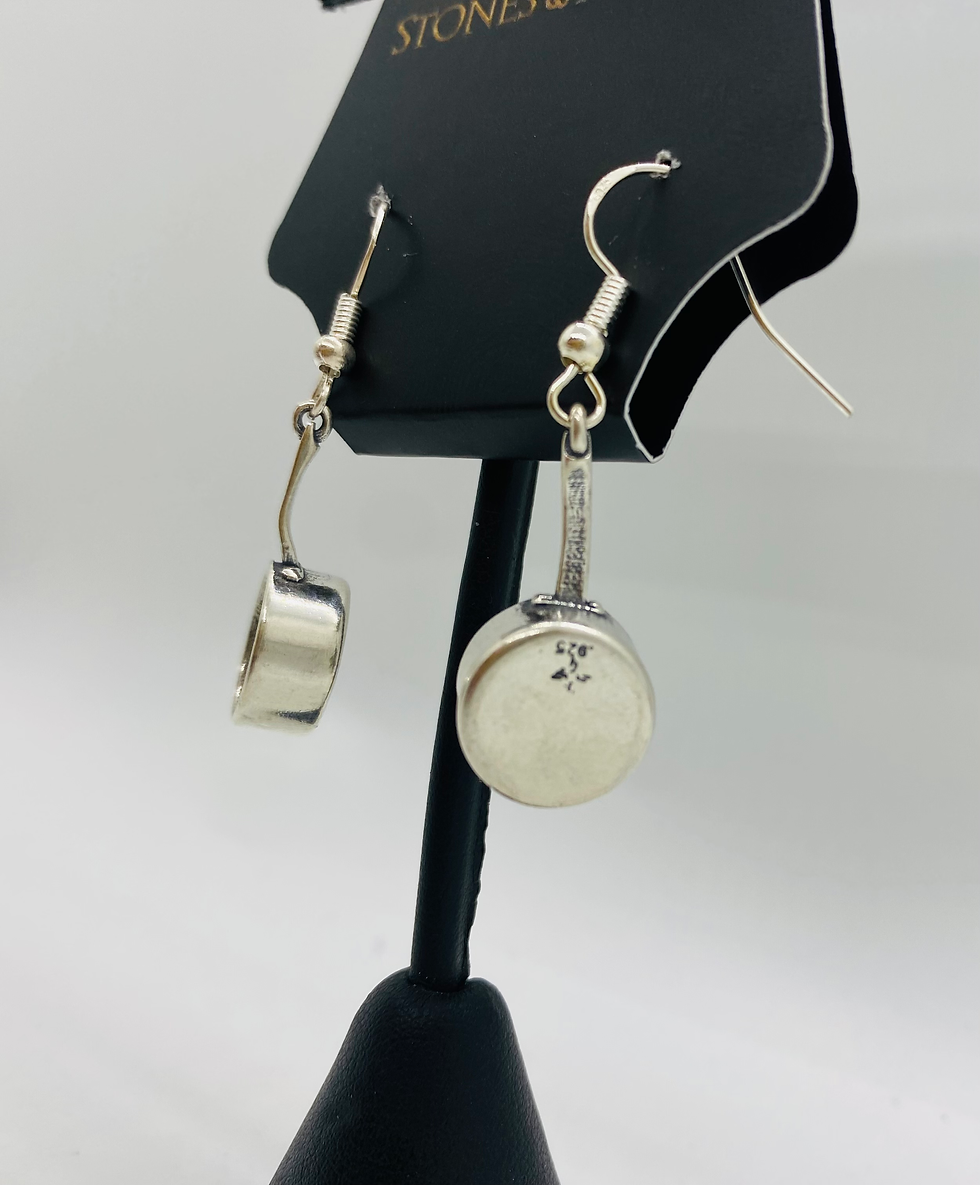 Thumbnail: Culinary Arts Pot/Sauce Pan Earrings Sterling Silver