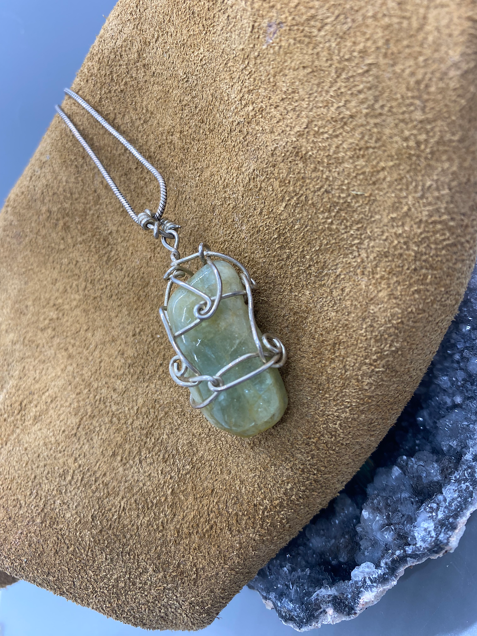Aquamarine Sterling Silver Wire Wrap