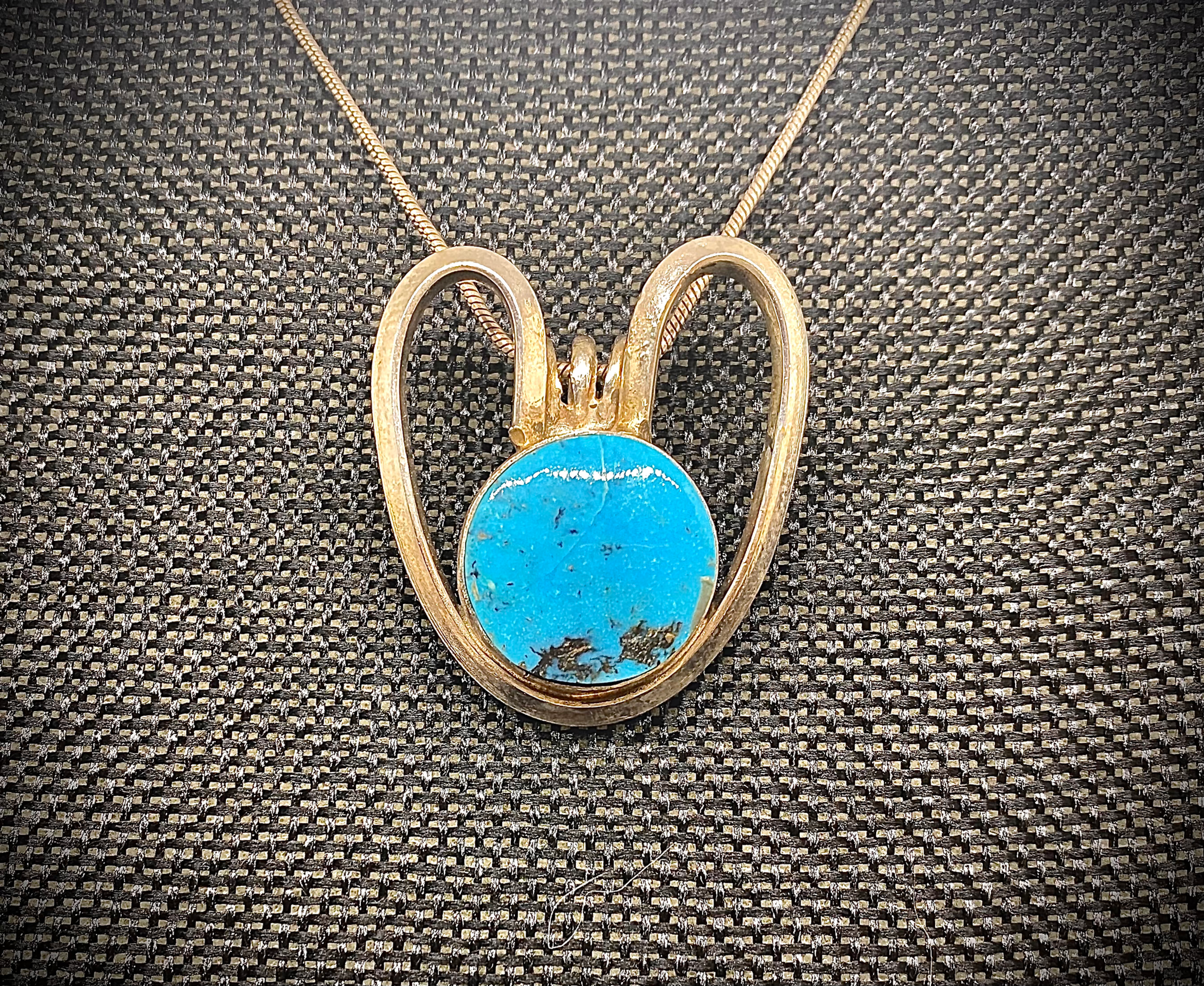 Rock On Sterling Silver Turquoise Pendant