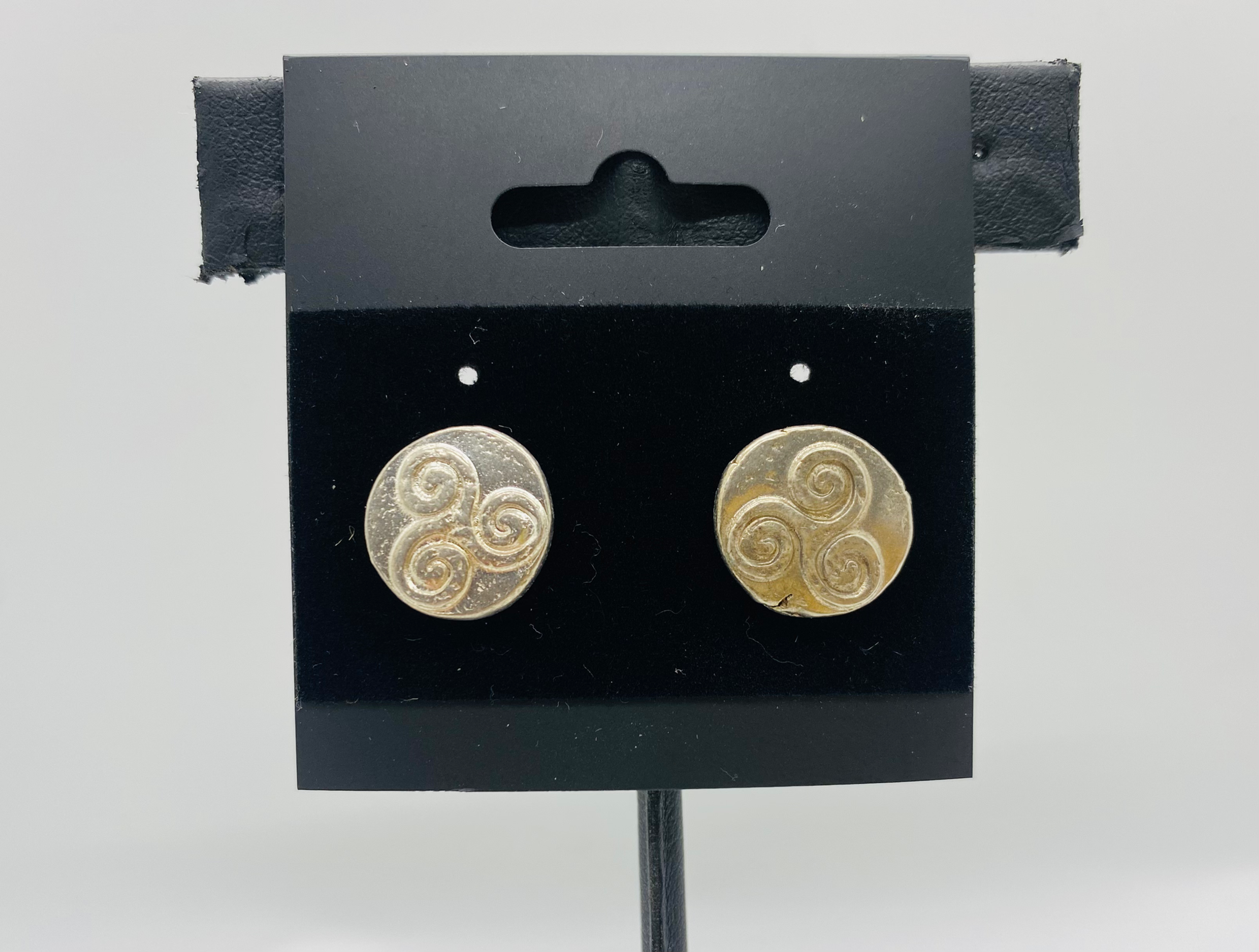 Celtic Earrings Triskelion Sterling Silver