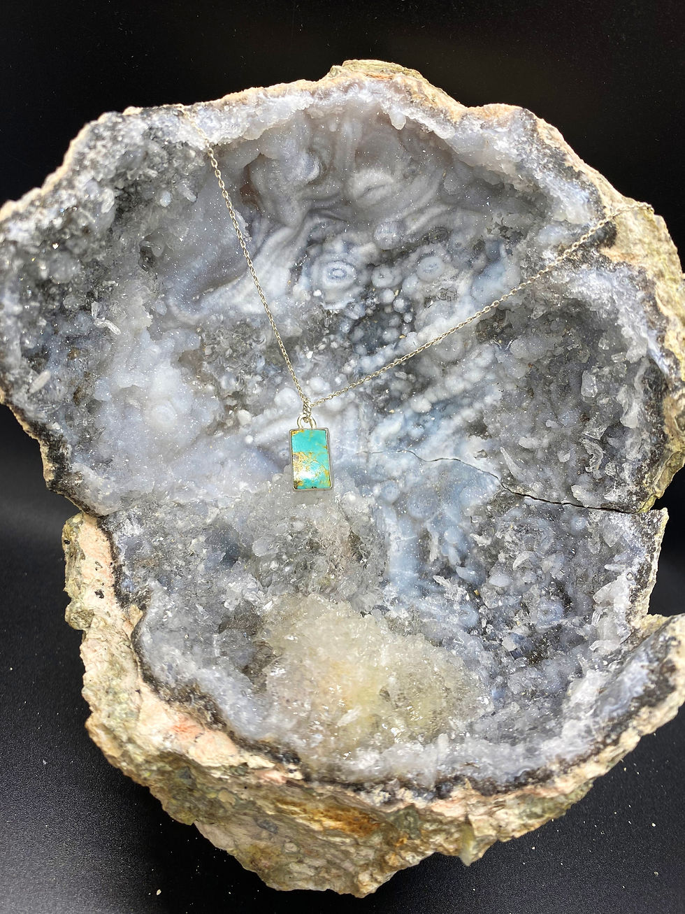 Thumbnail: Sterling Silver Turquoise Necklace