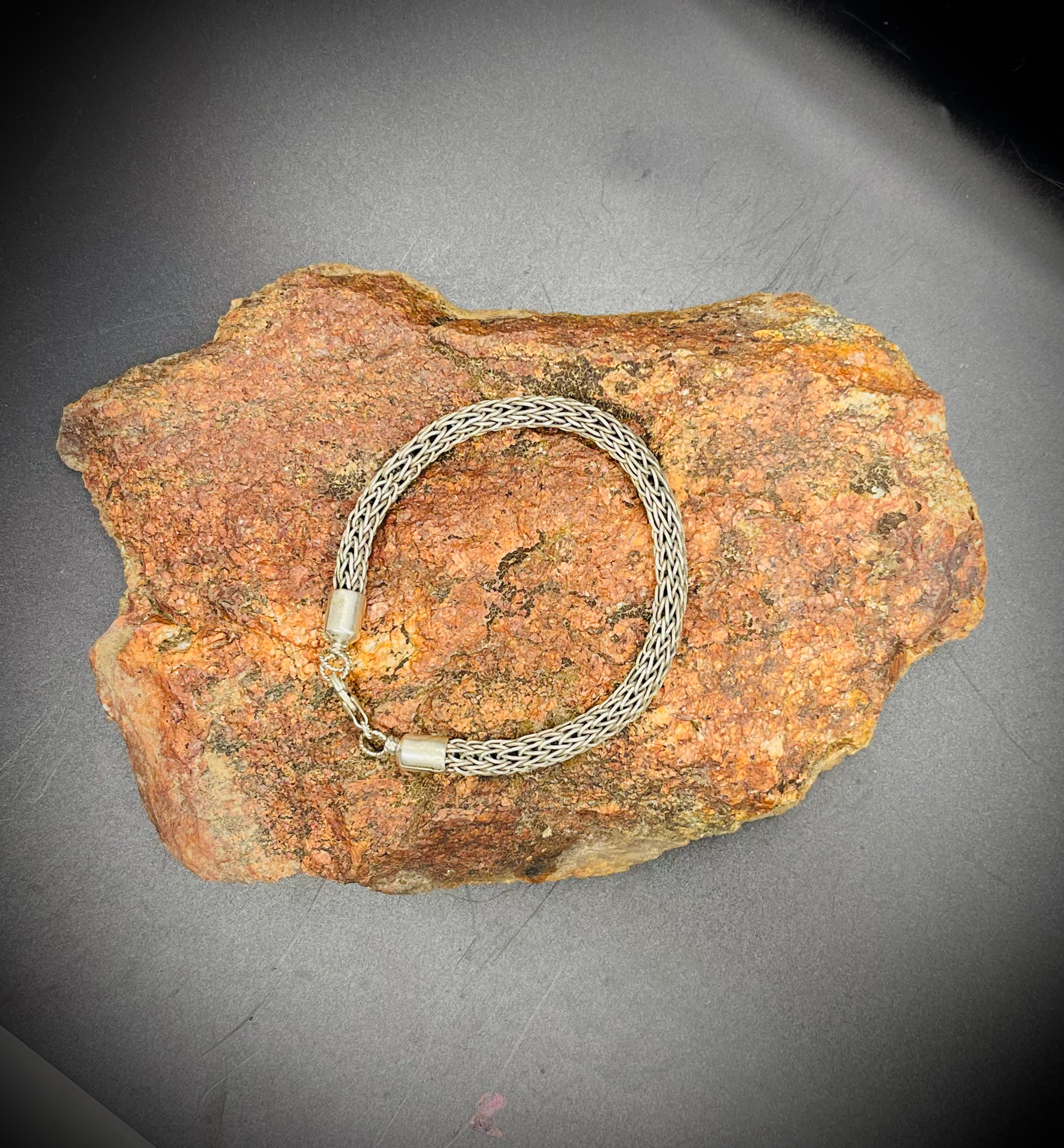Viking Weave Sterling Silver Braclet (Hand Woven)