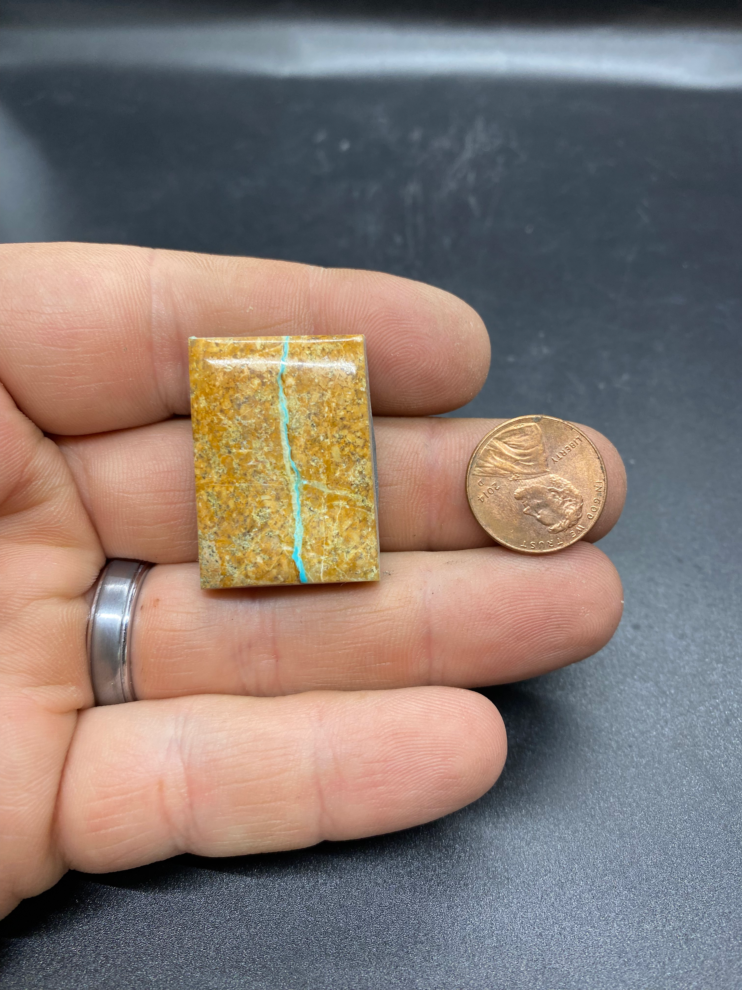 Natural West Walker Ribbon Turquoise Cab