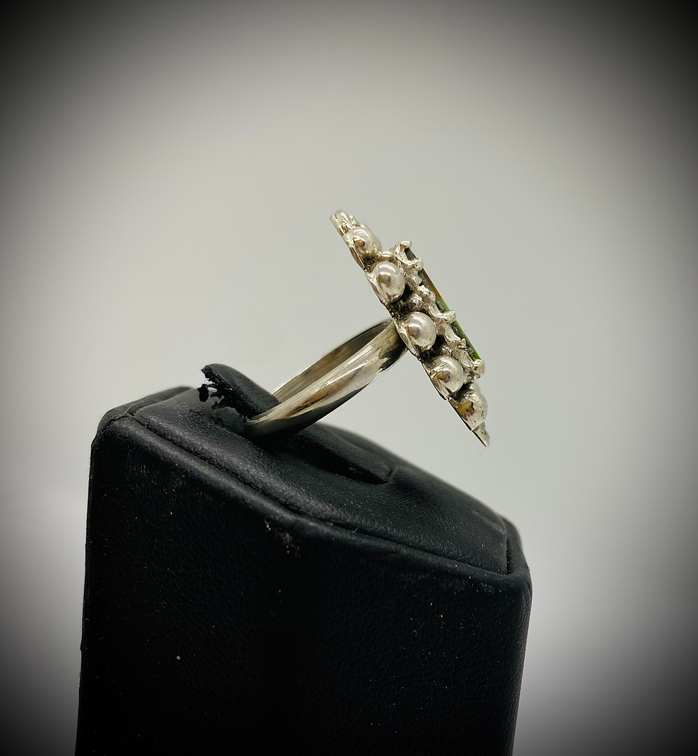 Thumbnail: Natural North American Turquoise Ring Sterling Silver
