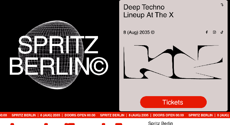 Event Live Text Marquee