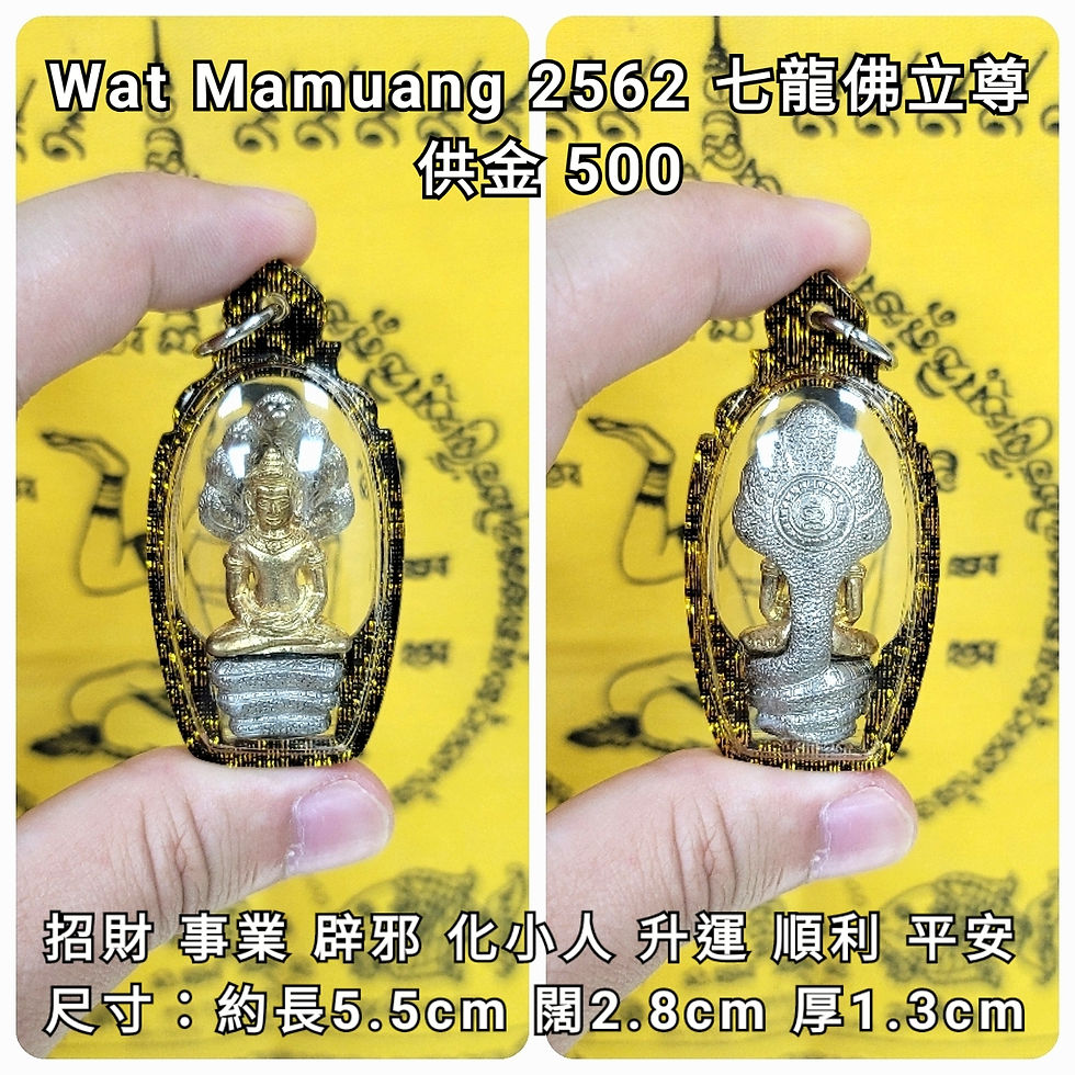 龍婆格閃(南部)Wat Mamuang 2562 七龍佛立尊
